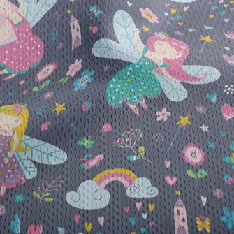 Fairy Tale World Flower Fairy Athletic Mesh Flat Back