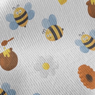 Industrious Bees Collecting Ne Standard Corduroy