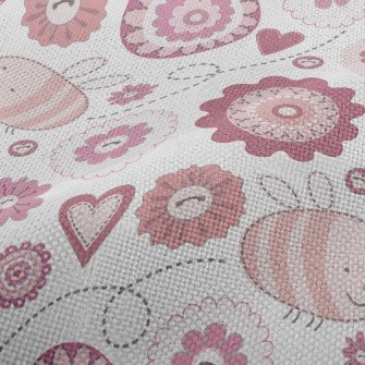 Fantasy Plaid Bee Flower Performance Linen