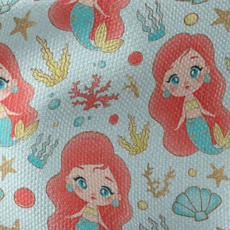 Beautiful Pearl Mermaid Waterproof Canvas