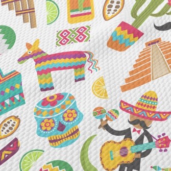 Colorful Mexico Birdseye Piqué