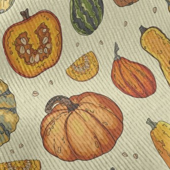 Pumpkin With Various Shapes Standard Corduroy
