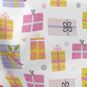 Dot Striped Gift Box Stretch Ponte