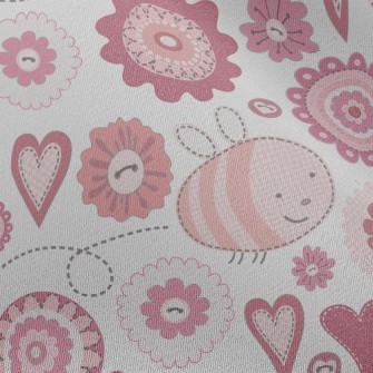 Fantasy Plaid Bee Flower Chiffon