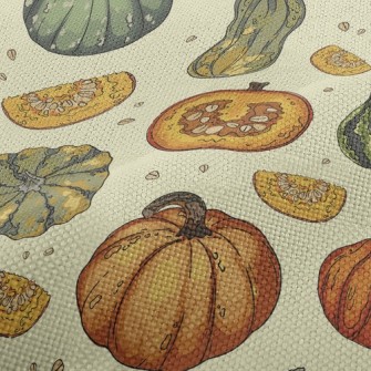 Pumpkin With Various Shapes Performance Linen