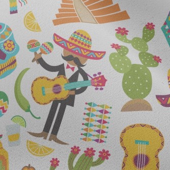Colorful Mexico Chiffon