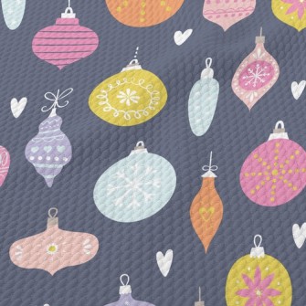 Nordic Style Christmas Decorat Birdseye Piqué