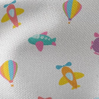 Cartoon Airplane Hot Air Ballo Waterproof Canvas