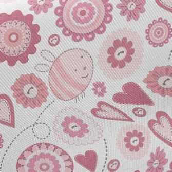 Fantasy Plaid Bee Flower Twill
