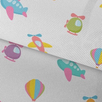 Cartoon Airplane Hot Air Ballo Waterproof Oxford