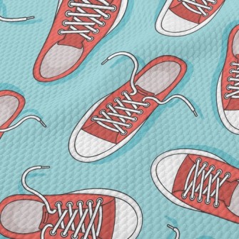 Plain Canvas Sneakers Birdseye Piqué