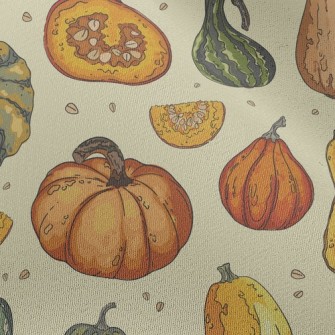 Pumpkin With Various Shapes Chiffon
