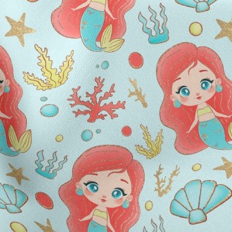 Beautiful Pearl Mermaid Stretch Ponte