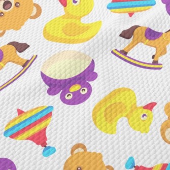 Teddy Bear Trojan Robot Birdseye Piqué