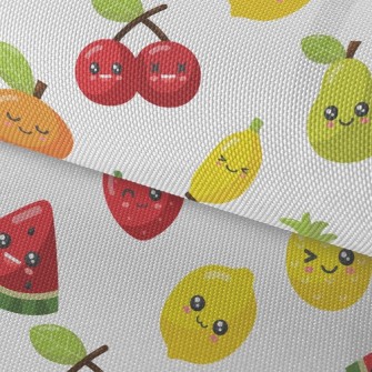 Cute Expression Fruit Family Waterproof Oxford