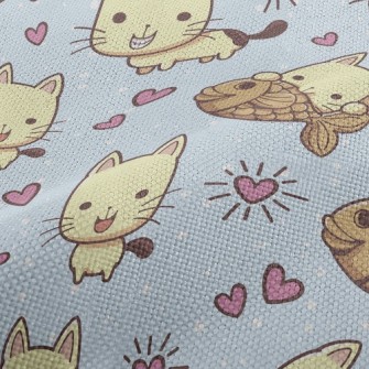 Kitten Loves To Eat Snapper Performance Linen