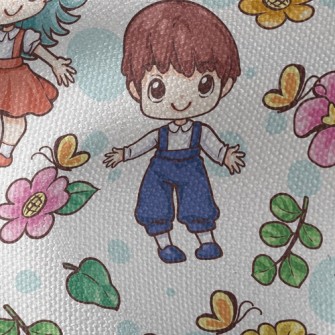 Boys And Girls Go To Enjoy The Waterproof Canvas