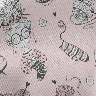 Girl In Glasses Knitting Yarn Standard Corduroy