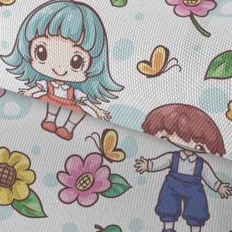 Boys And Girls Go To Enjoy The Waterproof Oxford