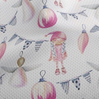 Christmas Little Angel Ornamen Athletic Mesh Flat Back