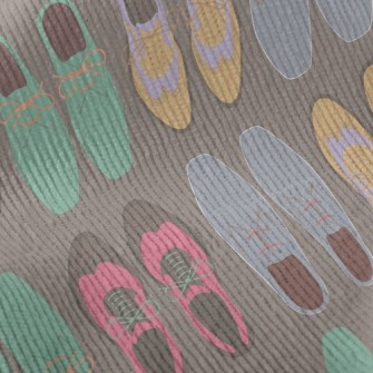 Colorful Contrasting Oxford Sh Standard Corduroy