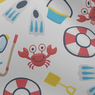 Crab Starfish Diving Equipment Chiffon
