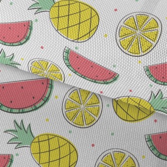 Pineapple Diced Watermelon Waterproof Oxford