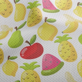 Inflatable Pineapple Banana Athletic Mesh Flat Back