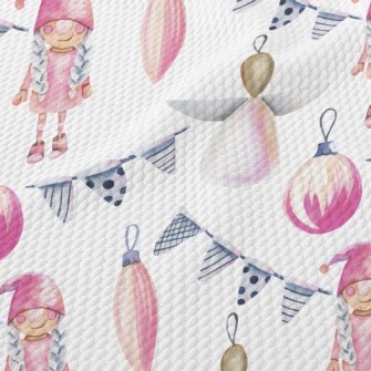 Christmas Little Angel Ornamen Birdseye Piqué