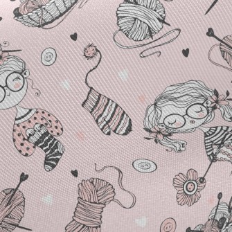 Girl In Glasses Knitting Yarn Twill