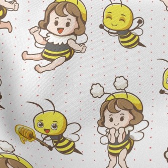Dress Up Bee Little Girl Stretch Ponte