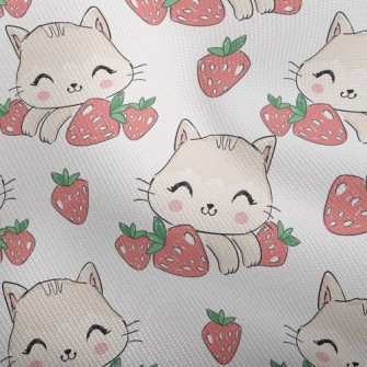 Smiling Cat With Strawberry Dobby