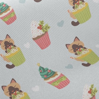 Cat Eats Christmas Cake Secret Twill