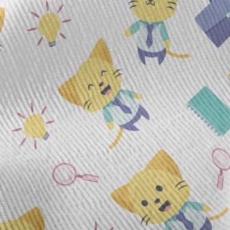 Happy Kitten Office Worker Standard Corduroy