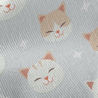 Big-headed Cat With Squinting  Standard Corduroy