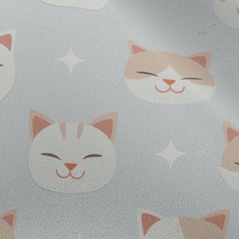 Big-headed Cat With Squinting  Chiffon