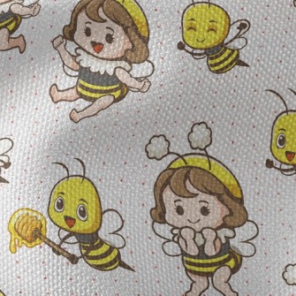 Dress Up Bee Little Girl Waterproof Canvas