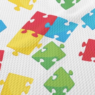 Bright Color Block Puzzle Birdseye Piqué