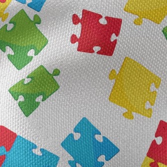 Bright Color Block Puzzle Waterproof Canvas