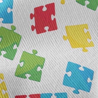 Bright Color Block Puzzle Standard Corduroy