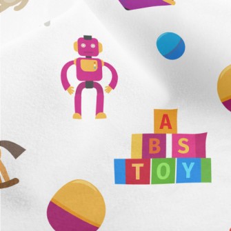 Colorful Playroom Toys Micro Fleece