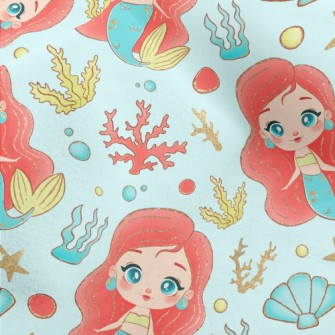 Beautiful Pearl Mermaid Micro Fleece