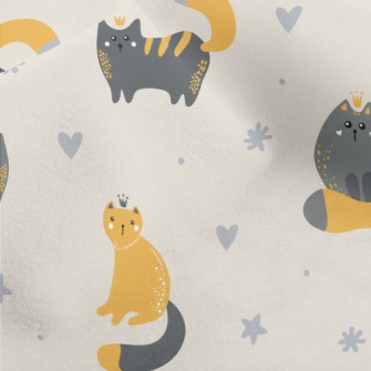 Cat King And Queen Micro Fleece