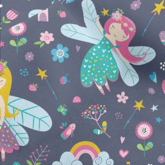 Fairy Tale World Flower Fairy Micro Fleece