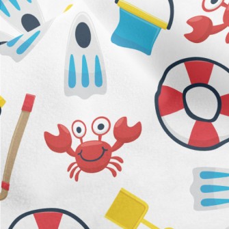 Crab Starfish Diving Equipment Micro Fleece
