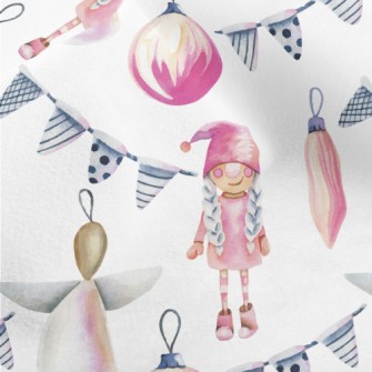 Christmas Little Angel Ornamen Micro Fleece