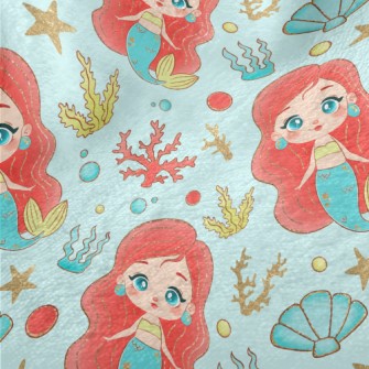 Beautiful Pearl Mermaid Minky