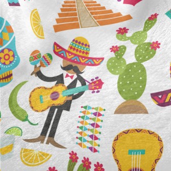 Colorful Mexico Minky