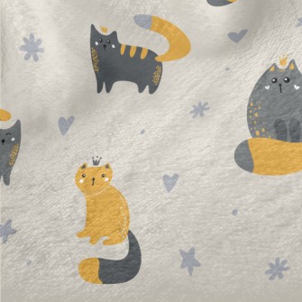 Cat King And Queen Minky