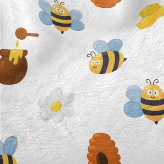 Industrious Bees Collecting Ne Minky